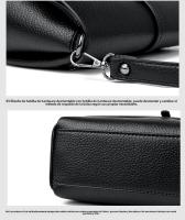 Nuevo bolso de hombro de cuero suave de moda, bolso de mujer de mensajero de múltiples capas con patrón de lichi - details 8
