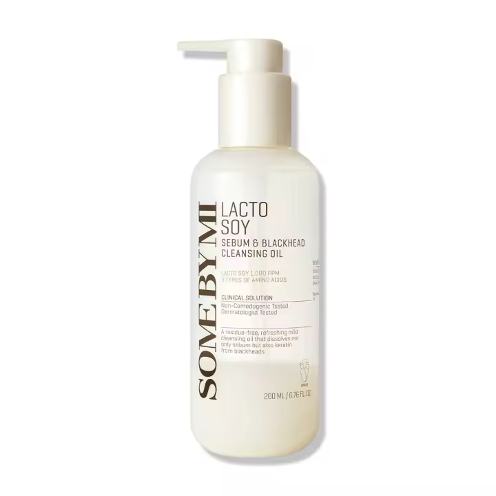 SOME BY MI Lacto Soy Sebum & Blackhead Cleansing 6.76Oz, 200ml Limpiador de aceite desmaquillante diario vegano para todo tipo de limpieza profunda - 1