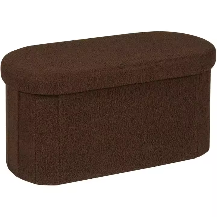 Taburete reposapiés, banco de pie de cama, para sala de estar, dormitorio, entrada, blanco - 1