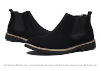 Botines Chelsea de cuero de ante de vaca para hombre, botas de Motocicleta sin cordones, informales, a la moda, primavera y otoño, novedad - details 5