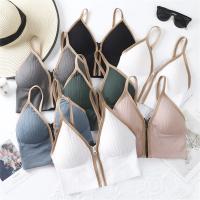 Sujetadores deportivos para mujer, Top blanco transpirable, Top corto ajustado, chaleco de Yoga con cremallera frontal de talla grande, sujetador atlético a prueba de golpes para gimnasio y Fitness - details 2
