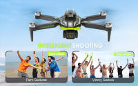 Drone con Cámara 1080P HD, Adecuado para Principiantes, Motor Sin Escobillas Drone 45 Minutos de Tiempo de Vuelo Largo Altitud Hold Evitación de Obstáculos RC Quadcopter Juguetes, Adecuado para Niños Adultos, Verde - details 1