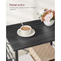 Estantería de Cocina con Ruedas, Carrito de Servicio de 3 Niveles, Estantería para Microondas, Horno, Tostadora, Marco de Metal con 6 Ganchos, Marrón Rústico y Negro - details 13