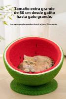 Rascador para Gatos en Forma de Sandía con Cama y Juguete - Árbol para Gatos Todo en Uno, de Gran Tamaño y Uso para Todas las Estaciones - details 6