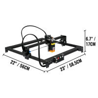 SucceBuy Gravedor Láser de Escritorio Área Grande 16.1"x15.7" Potencia de Láser 5.5W - details 1