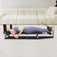 Máquina de estiramiento de espalda para el hogar y el gimnasio, sistema de tracción de la columna Lumbar, ensanchador de ligamento negro - details 1