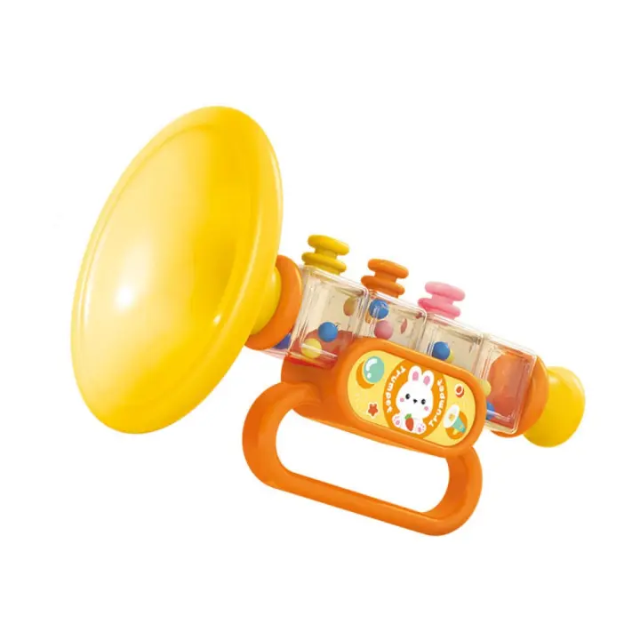 Trompeta de juguete para niños, instrumentos musicales que soplan para bebés, juguetes para niños y niñas con silbidos - 1