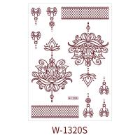 Pegatinas rojas de Mehndi, pegatinas de tatuaje de Henna, tatuaje falso para mujeres, calcomanías de transferencia de agua, calcomanías de tatuaje de Henna roja, piernas y brazos - details 6