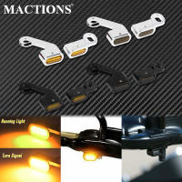 Intermitente LED ámbar para motocicleta, luz de marcha para Harley Touring Electra Glide Road Glide 09-17, Softail Slim FLS, 2 uds. - details 0