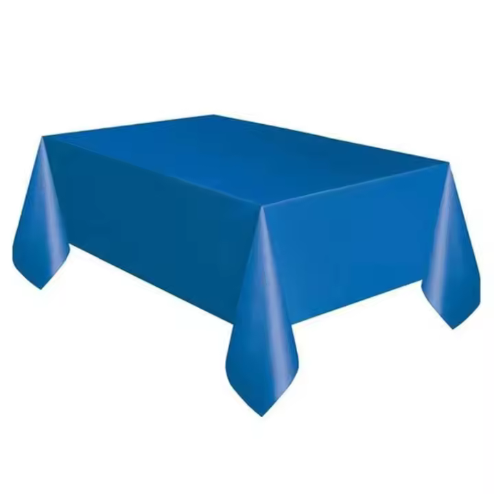 Mantel desechable, mantel limpio rosa, suministros de mesa y toallita de plástico para fiesta de feliz cumpleaños para niños - 1