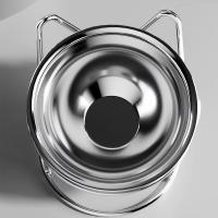 Cuenco para gatos de acero inoxidable con protección para el cuello de mascotas, cuenco de agua para gatos resistente a caídas, cuenco para beber, base alta, inclinación de 16 grados - details 5