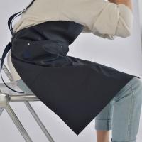 Delantal impermeable de estilo japonés coreano para uso doméstico con bolsillos, delantal de cocina de Color sólido, delantal sin mangas ajustable Simple para adultos - details 5