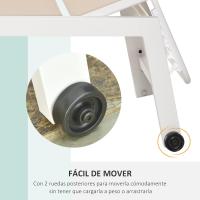 Hamaca de Aluminio para Exteriores Respalda Reclinable en 5 Posiciones Carga de 120 kg - details 6