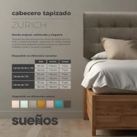 Cabeceros de cama. Cabeceras de cama acolchadas Zurich. Cabezal tapizado fácil de limpiar. Cabeceros de cama matrimonial. - details 3