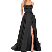 Vestido largo de dama de honor con hombros descubiertos, vestido de noche para damas de honor a la moda - details 4