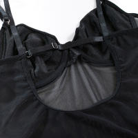 Nueva lencería erótica banda empalme guantes ajustados conjunto de tres piezas camisón camisón ropa interior sexy lencería erótica para mujeres - details 20