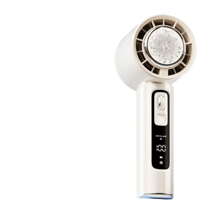 Nuevo Modelo de Ventilador Portátil de Mano de 100 Velocidades, Mini y USB, con Carga, Turbina y Refrigeración por Hielo: Un Soplo de Frescor Inmediato - 1