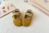 Bolsa de los niños cabeza Boken zapatos 2025 primavera y otoño nueva versión coreana de las niñas perla arco princesa zapatos de suela suave solo zapatos - details 6