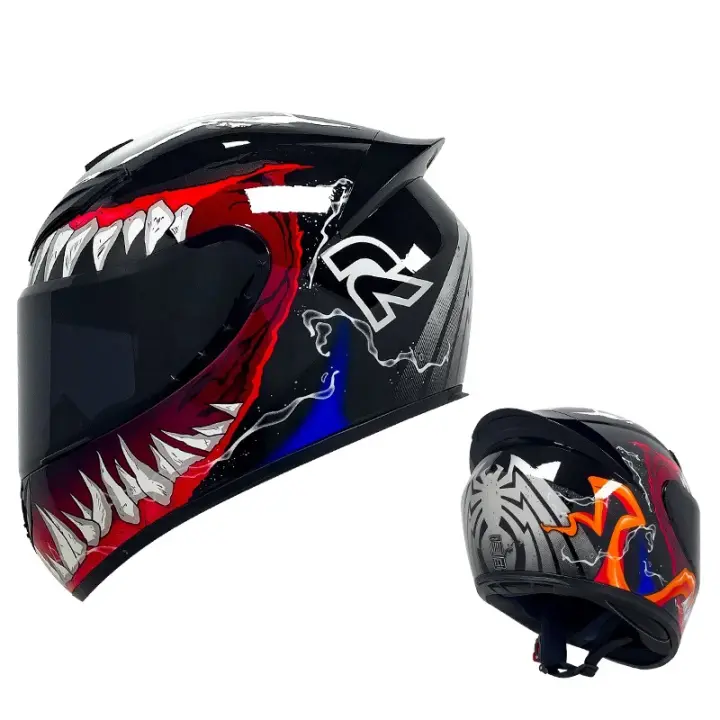 DOT-Casco integral de seguridad para motocicleta, Modular, abatible, para exteriores - 1