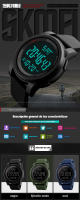 SKMEI-reloj deportivo de lujo para hombre, pulsera Digital multifunción con despertador, resistente al agua, 5bar, 1257 - details 0