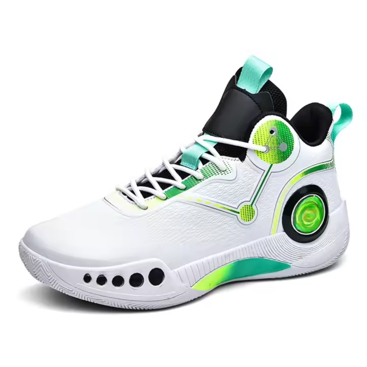 Zapatillas de baloncesto para hombre, zapatos de entrenamiento profesional de cuero transpirable, zapatillas antideslizantes, primavera y otoño - 1