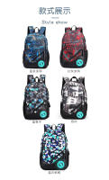 Mochila informal para niños, mochila escolar para estudiantes de secundaria, mochila de graffiti de tela Oxford con carga USB de tres piezas - details 7