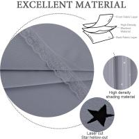 Cortinas de Dormitorio de Doble Capa Aislantes Térmicos Opaques con Ojales Protección UV,1 pieza - details 12