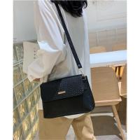 Bolso de Hombro para Mujer Simple Tipo Mensajero con Flap en Cuero PU Bolso Cruzado Casual Negro para Señora - details 2