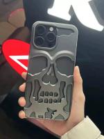 Funda de Teléfono con Diseño de Calavera Mate Disipación de Calor Hueco - details 3