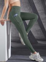 Nuevas mallas de cintura alta para mujer, mallas elásticas de Yoga con bolsillos, Push Up Fiess, ropa deportiva para correr, pantalones de Color sólido - details 17
