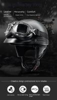 Cascos de moto semiabiertos, gafas de protección UV - details 0