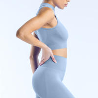 Dynamic 1/4 Zip Tank Chaleco deportivo de yoga para mujer Color sólido Ajuste ajustado Traje de fitness suave para mujer Traje de yoga Top Gimnasio Running Traje de ciclismo - details 15