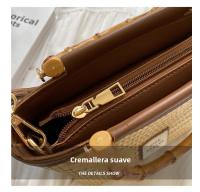 Bolso Cruzado de Verano 2025 Bolso de Mano Tejido de Paja para Mujeres - details 4