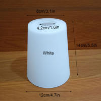 Apertura de pantalla de lámpara de vidrio cónico, reemplazo de cubierta de vidrio esmerilado blanco para bombilla de tornillo E27, accesorios de iluminación colgantes, d4.2 cm - details 1