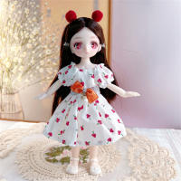Vestido con bisagra de ojos simulados, muñeca de articulaciones extraíbles, Linda muñeca, regalo de cumpleaños, 23cm - details 3