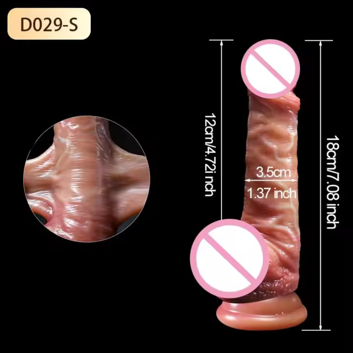 Leten Realista Pareja de Placer con Deslizamiento de Piel Gran Penetración Anal y Vaginal - 1
