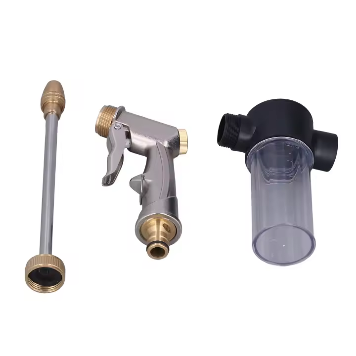 Pistola de Agua de Alta Presión Boquilla de Rociador para Jardín Herramienta de Limpieza con Espuma - 1