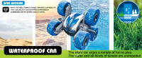 Threeking waterproof rc stunt car toys for kids 6+