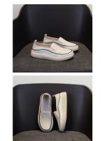 Zapatos blancos de cuero genuino para mujer, zapatillas con agujeros, de moda, con suela suave y ligera, para primavera y verano de 2025 - details 2