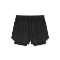 Pantalones Cortos de Nylon con Bolsillo Ideal para Entrenamiento Muscular y Correr 2 en 1 Deportiva - details 1
