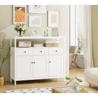 Mueble de Almacenamiento Ajustable Aparador de Cocina con 3 Cajones y 3 Puertas Blanco - details 5