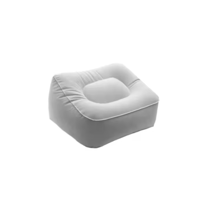 Almohada inflable portátil para reposapiés de viaje, cojín de descanso de pies de PVC para cama de niños, tren de avión, masaje de viaje - 1