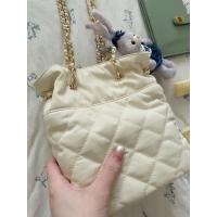Bolso De Cadena De Rombos De Tela De Nailon, Bolso De Paquete De Crema Acolchado, Bolso De Cubo Pequeño. - details 18