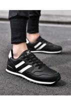 Zapatillas de deporte de cuero para hombre, zapatos deportivos informales para exteriores, antideslizantes, transpirables, cómodos para caminar - details 20