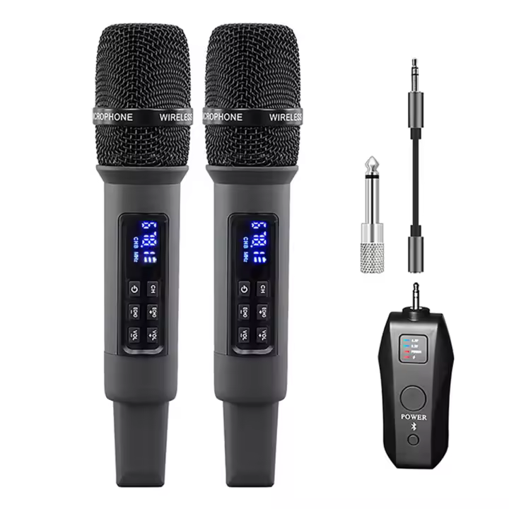 Sistema Portátil Inalámbrico UHF, receptor Bluetooth, reverberación profesional para el hogar, bajos altos y bajos - 1