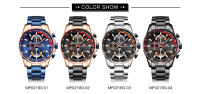 Reloj MINIFOCUS para hombre de acero inoxidable, movimiento de cuarzo, estilo deportivo, luminoso. - details 1