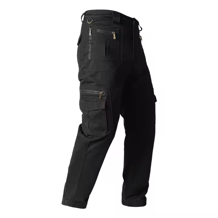 Pantalones tácticos Ripstop Cargo Trap para hombre, 9 bolsillos, para senderismo y - 1