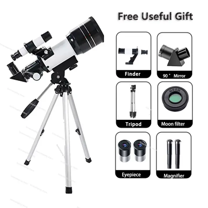Telescopio astronómico profesional, monocular grande de 70mm, gafas de visión nocturna, estrellas de camping - 1