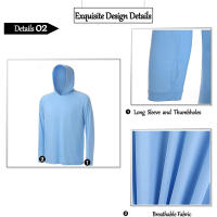 MAGCOMSEN-camisetas con capucha para hombre, camisa de manga larga con protección solar uv, de secado rápido, para surfear - details 27