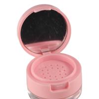 Mini tarro de polvo suelto ligero, contenedor de cosméticos portátil de plástico, espejo con tamiz, estuche vacío para polvo para mujer - details 3